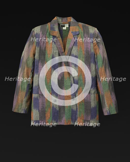 Suit: jacket, blouse, and skirt designed by Willi Smith, 1969-1987. Creator: Willi Smith.