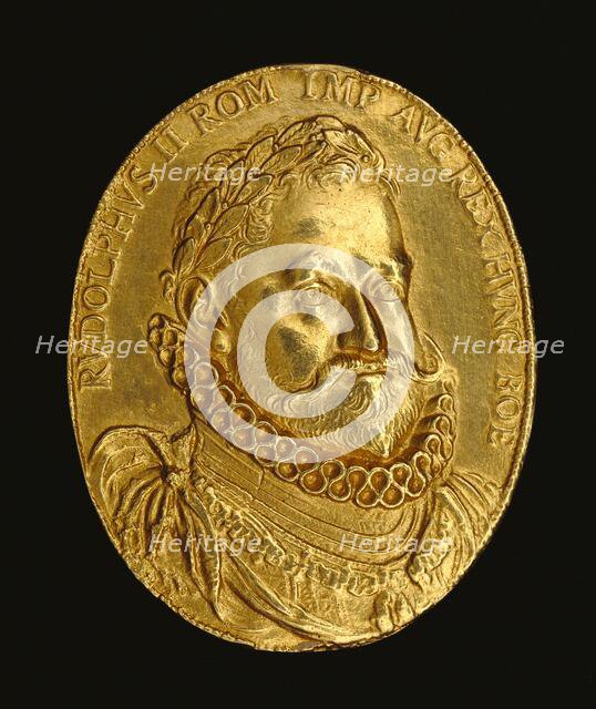 Medal of Emperor Rudolf II (1552-1612), about 1600. Creator: Unknown.