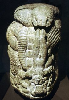 Serpent and Man vase. Artist: Unknown