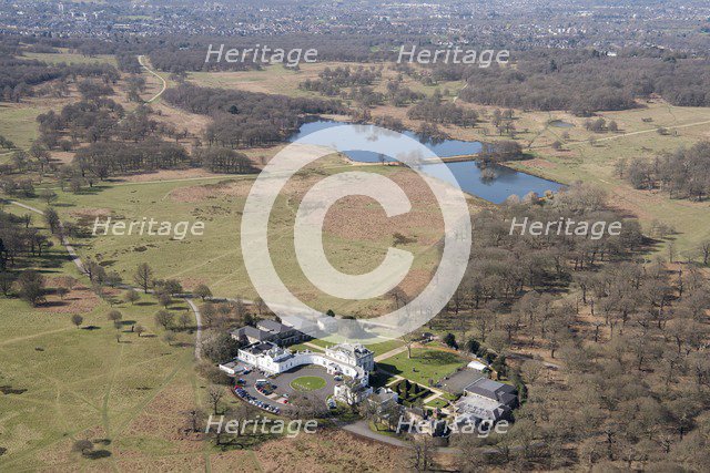 Pen Ponds and White Lodge, Richmond Park, Richmond upon Thames, London, 2018. Creator: Historic England Staff Photographer.