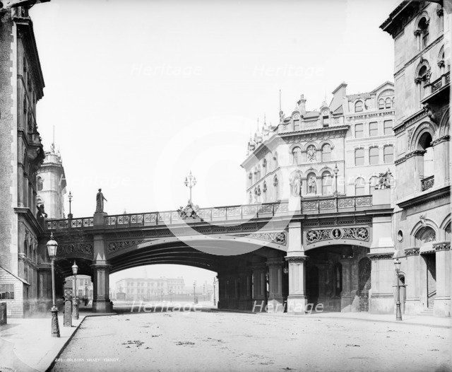 Holborn Viaduct, City of London, c1870-1900. Artist: York & Son