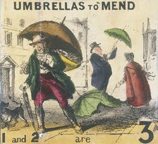 'Umbrellas to Mend', Cries of London, c1840. Artist: TH Jones