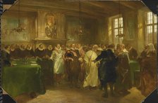 Prince Maurits Receiving a Russian Delegation in 1614, 1874. Creator: Charles Rochussen.