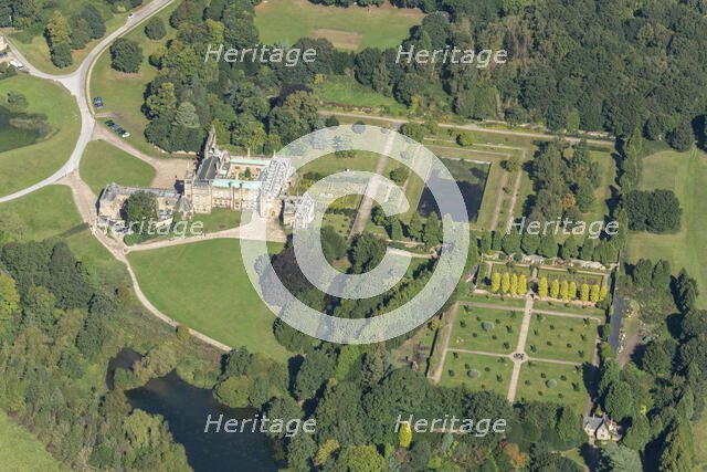 Newstead Abbey Augustinian Priory and formal gardens, Nottinghamshire, 2024. Creator: Robyn Andrews.