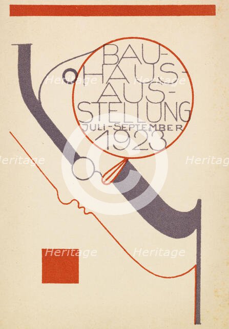 Bauhaus exhibition, 1923. Creator: Schlemmer, Oskar (1888-1943).