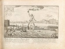 The Colossus of Rhodes. From "Entwurff einer historischen Architektur", 1725. Creator: Fischer von Erlach, Johann Bernhard (1656-1723).
