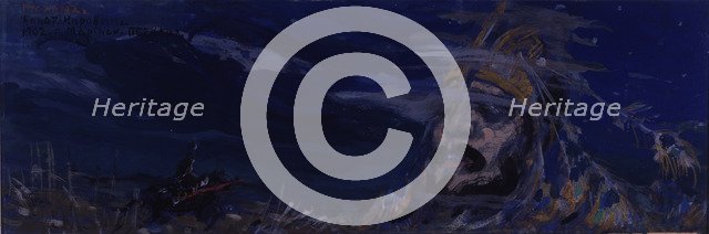 Stage design the opera Ruslan and Ludmila by M. Glinka, 1907. Artist: Korovin, Konstantin Alexeyevich (1861-1939)