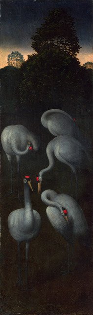 Cranes (The reverse of a Panel from a Triptych), c. 1480. Artist: Memling, Hans (1433/40-1494)