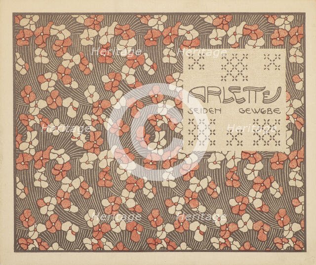 Arlette Silk Fabric, 1901. Creator: Moser, Koloman (1868-1918).