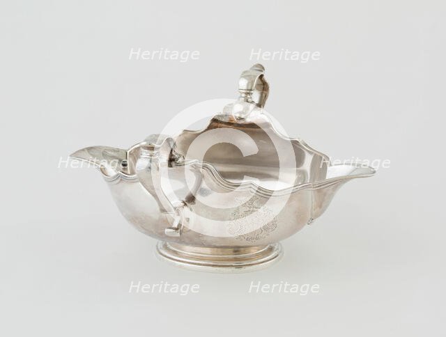 Two-Handled Sauceboat, England, 1730/31. Creator: Edward Feline.