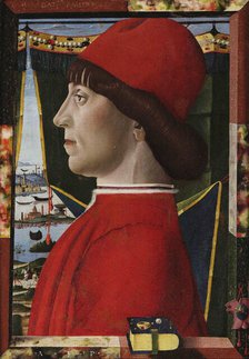 Male Portrait in profile, 1465-1470. Creator: Leonelli (da Crevalcore), Antonio (c. 1450-beore 1525).