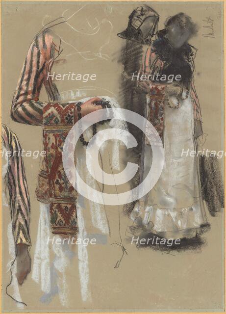 Southern Italian Woman Dressed for Church, 1885/1888. Creator: Francesco Paolo Michetti.