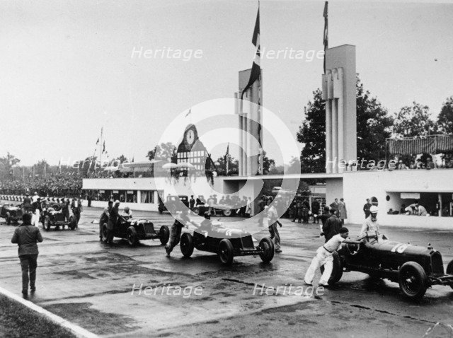 Parade at the Italian Grand Prix, Monza, 1933. Artist: Unknown