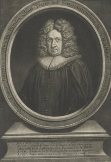 Portrait of Johann Konrad Feuerlein (1629-1704). Creator: Weigel, Christoph, the Elder (1654-1725).