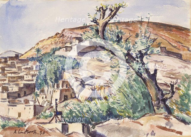 Old olive tree, 1930. Creator: Anton Lindforss.