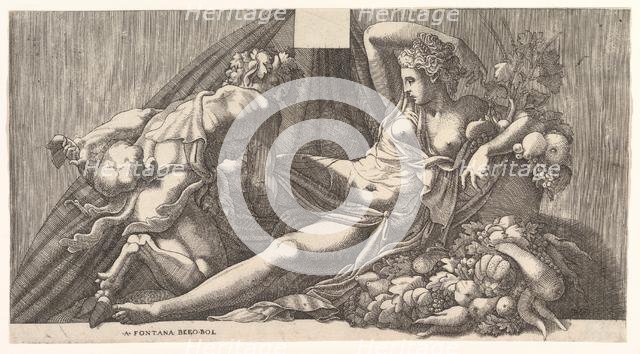 Jupiter and Antiope. Creator: Attributed to Master FG (Italian, active mid-16th century).