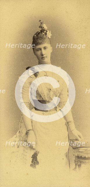 Portrait of Grand Duchess Elizaveta Mavrikievna of Russia (1865-1927), c. 1883-1884.