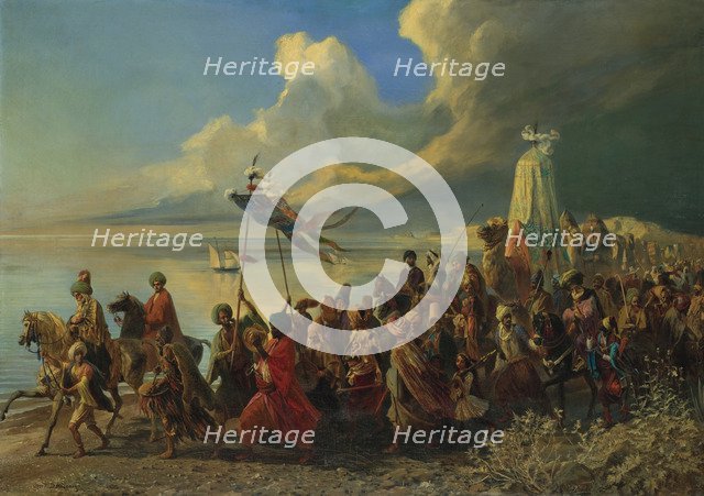 The Hajj. Artist: Dehodencq, Alfred (1822-1882)