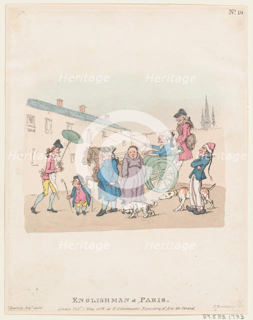 Englishman at Paris, May 1, 1803., May 1, 1803. Creator: Thomas Rowlandson.