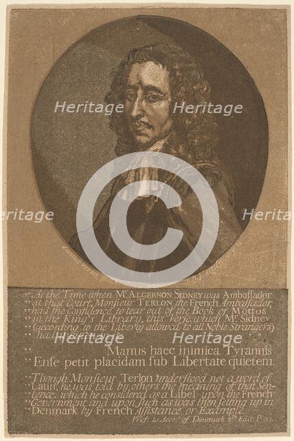 Algernon Sidney. Creator: John Baptist Jackson.