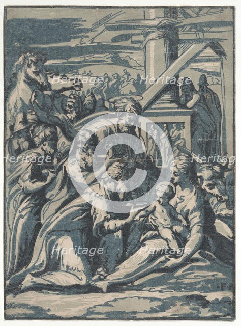 Adoration of the Magi, 1540-50., 1540-50. Creator: Niccolo Vicentino.