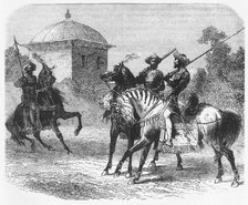 'Horsemen of the Guicowar's Bodyguard at Baroda', c1891. Creator: James Grant.