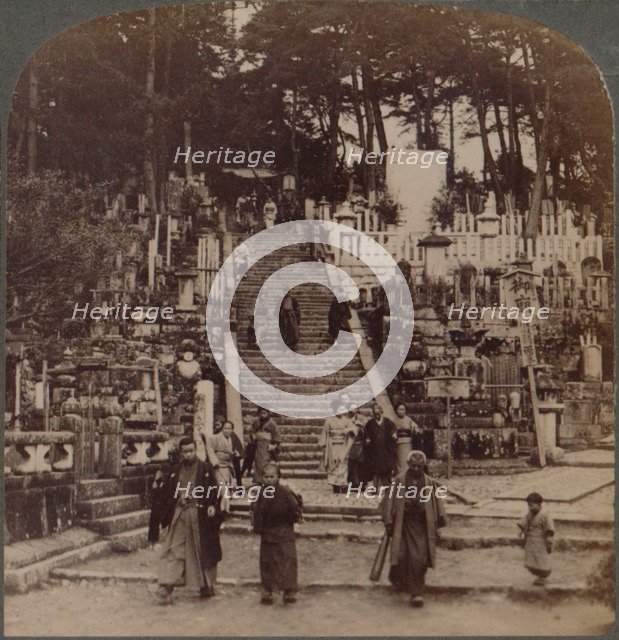 ''Where faithful Buddhist lie at rest-cemetery near Kurodani monastery, Kyoto, Japan', 1904. Artist: Unknown.