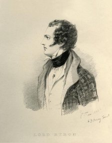 'Lord Byron', 1823. Creator: Richard James Lane.