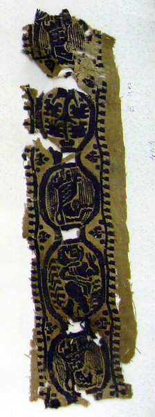 Textile Fragment, Coptic, 6th century. Creator: Unknown.