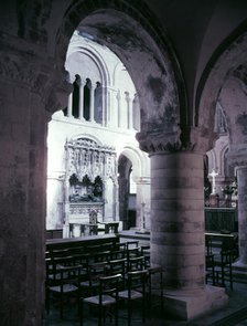 The church of St Bartholomew with Rahere's tomb, Smithfield, London, c1955. Creator: Arthur Charles Kirby Ware.