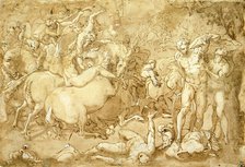 Battle of Nude Men, c1545-1550. Creator: Marco Pino.