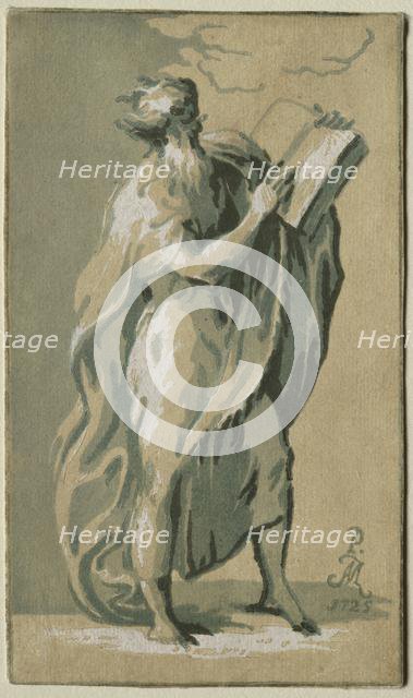 An Old Man Standing, 1725. Creator: Antonio Maria I Zanetti (Italian, 1680-1757).