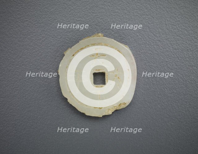 Ornament in the shape of a coin, Joseon period or Qing dynasty, 17th-19th century. Creator: Unknown.