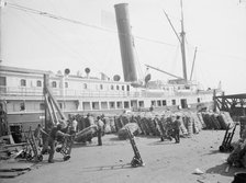Loading cotton into a steamer, Savannah, Ga., c1904. Creator: Unknown.
