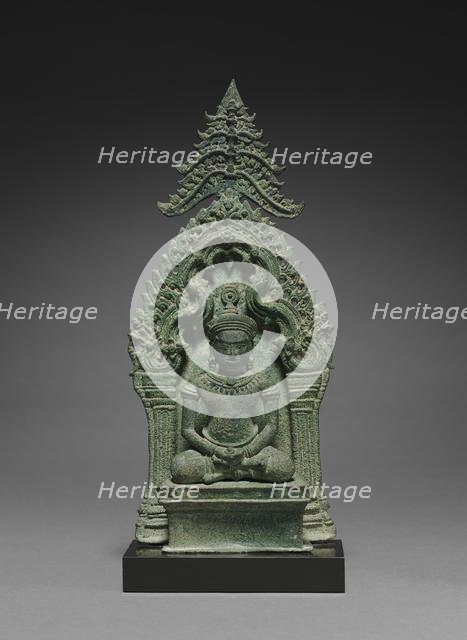 Altarpiece with Buddha Enthroned, mid-1100s. Creator: Unknown.