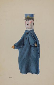 Hand Puppet - Policeman, c. 1936. Creator: Elmer Weise.