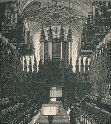 'St. George's Chapel: The Choir, Looking West', 1895. Artist: Unknown.