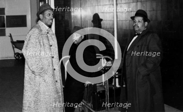 Nat and Cannonball Adderley, Royal Festival Hall, London, 1960. Creator: Brian Foskett.