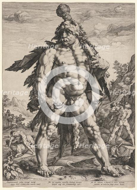 The Great Hercules or Knollenman, 1589. Creator: Hendrick Goltzius (Dutch, 1558-1617).