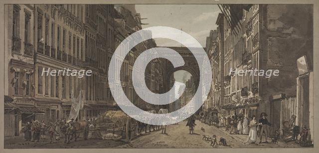 A Selection of Twenty of the Most Picturesque Views in Paris: View of the Gate of St. Denis..., 1803 Creator: Thomas Girtin (British, 1775-1802); Frederick Christian Lewis (British, 1779-1856).