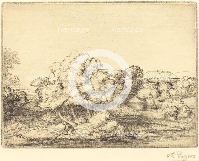 Hamlet near the Lake (Le hameau pres du lac). Creator: Alphonse Legros.