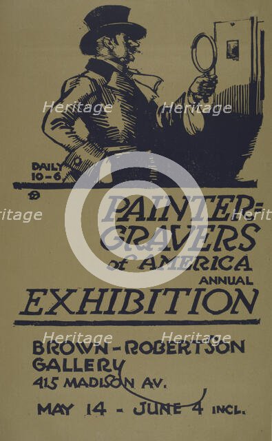 Painter-gravers of America annual exhibition, c1887 - 1922. Creator: Unknown.