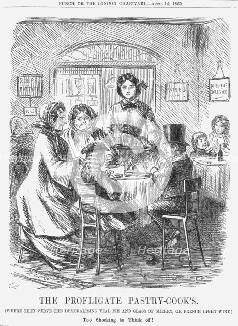 'The Profligate Pastry-Cook's', 1860. Artist: Unknown
