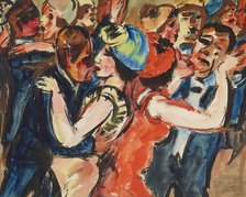 At the Dance 1 (Dance Party 1), 1924. Creator: Pechstein, Hermann Max (1881-1955).