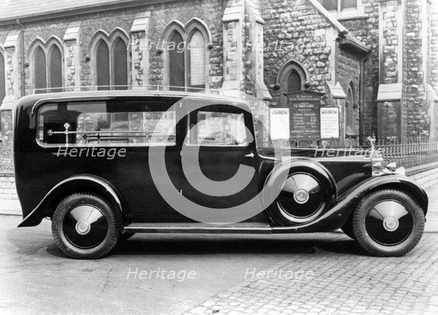 1929 Rolls Royce Phantom 1 hearse. Creator: Unknown.