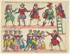 Characters, from Jack the Giant Killer, Plate 5 for a Toy Theater, 1870-90. Creator: Benjamin Pollock.
