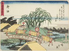 Goyu, from the series "Fifty-three Stations of the Tokaido (Tokaido gojusan tsugi) ..., c. 1837/42. Creator: Ando Hiroshige.