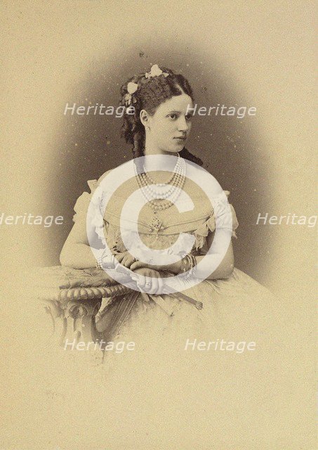 Portrait of Princess Dagmar of Denmark, Maria Feodorovna of Russia (1847-1928), 1873.