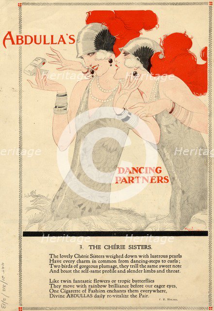 Abdulla Cigarettes, 1920s. Artist: René Vincent