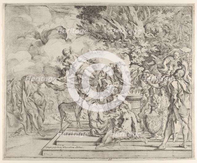 The Sacrifice of Iphigenia, ca. 1640-42. Creator: Pietro Testa.